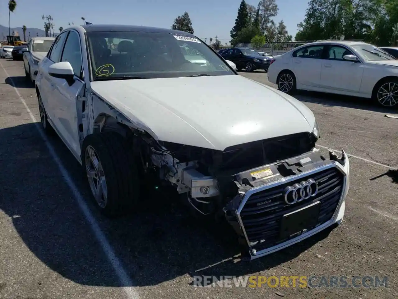 1 Photograph of a damaged car WAUBEGFF2K1024177 AUDI A3 2019