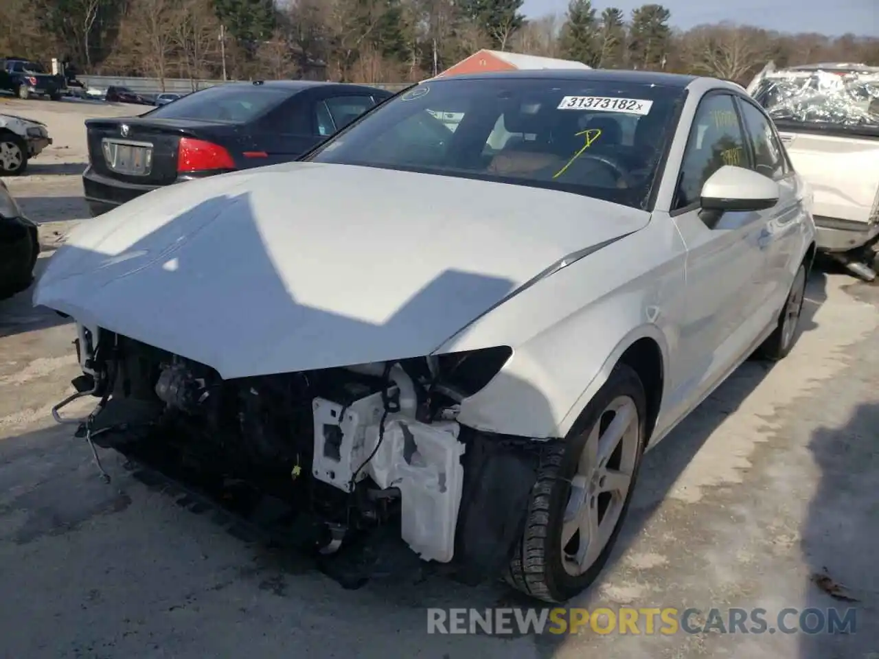 2 Photograph of a damaged car WAUBEGFF4K1018820 AUDI A3 2019