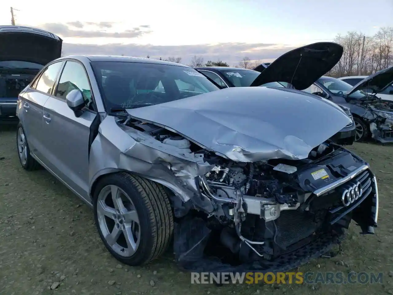 1 Photograph of a damaged car WAUBEGFF4K1019384 AUDI A3 2019