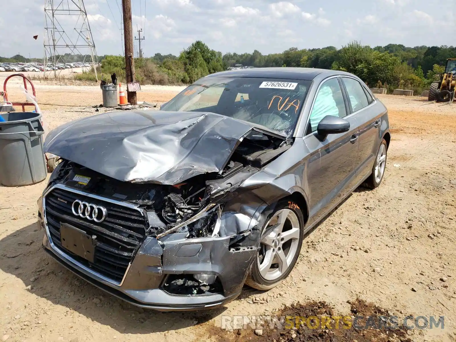 2 Photograph of a damaged car WAUBEGFF5K1027767 AUDI A3 2019