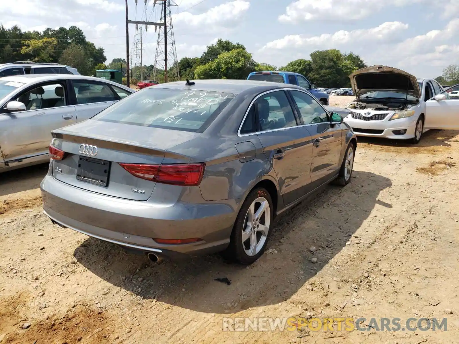 4 Photograph of a damaged car WAUBEGFF5K1027767 AUDI A3 2019