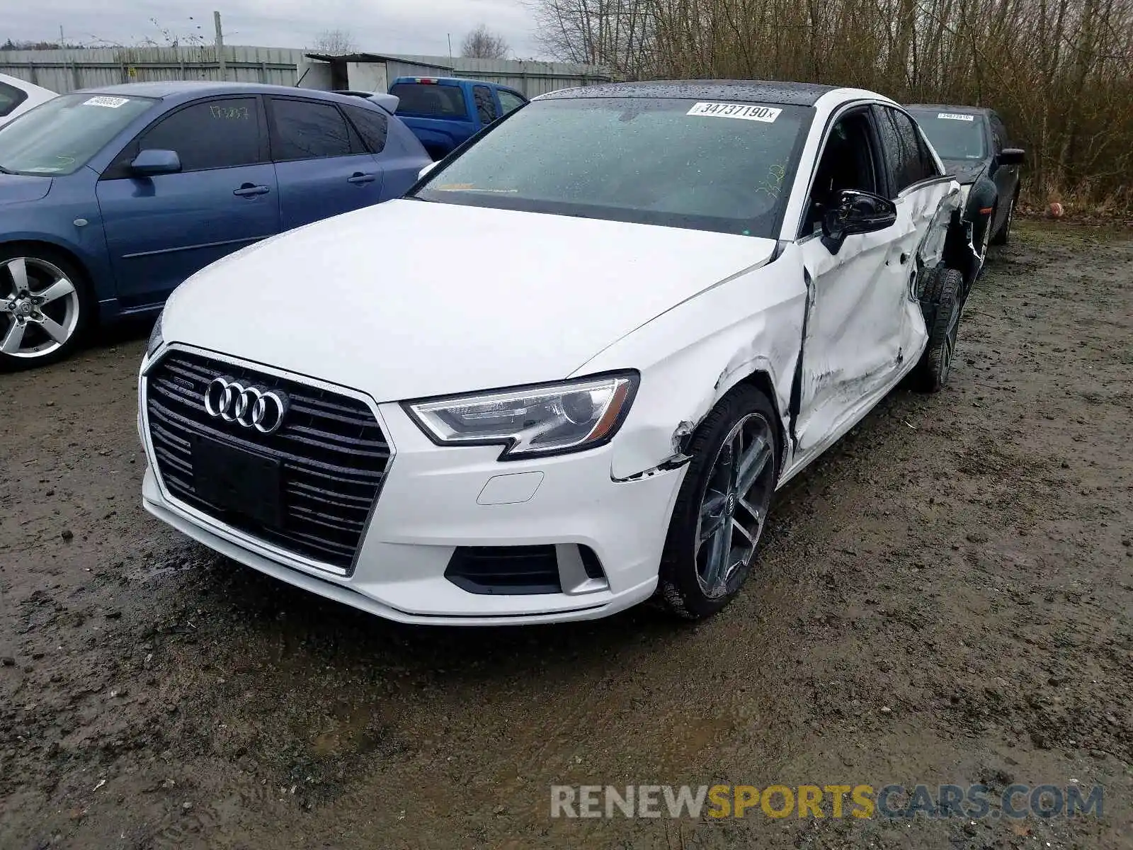 2 Photograph of a damaged car WAUBEGFF6KA083233 AUDI A3 2019