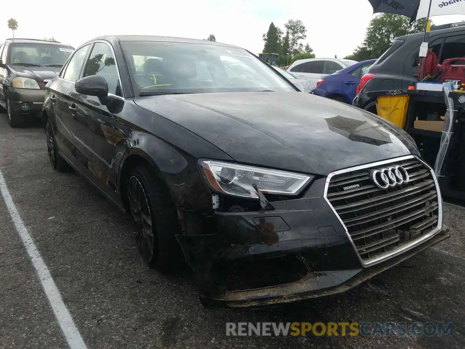 1 Photograph of a damaged car WAUBEGFF6KA119504 AUDI A3 2019