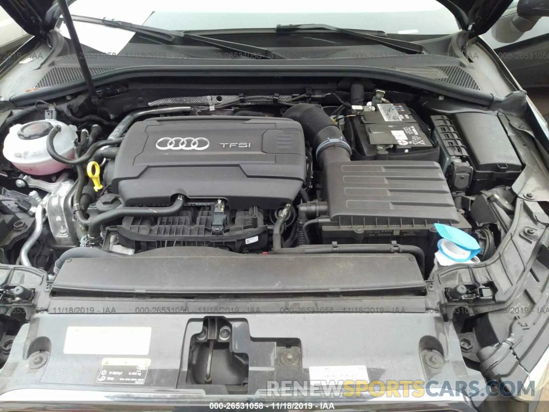 10 Фотография поврежденного автомобиля WAUBEGFF7K1017192 AUDI A3 2019