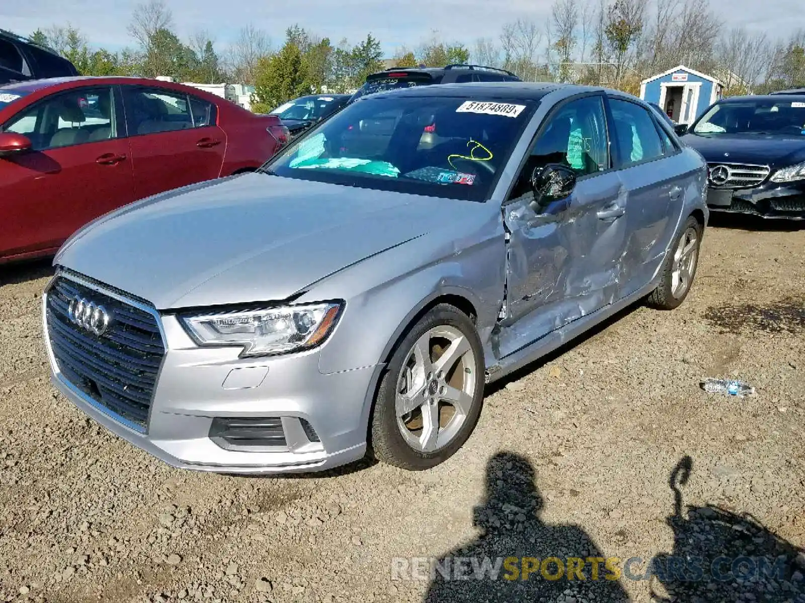 2 Photograph of a damaged car WAUBEGFF7K1018052 AUDI A3 2019