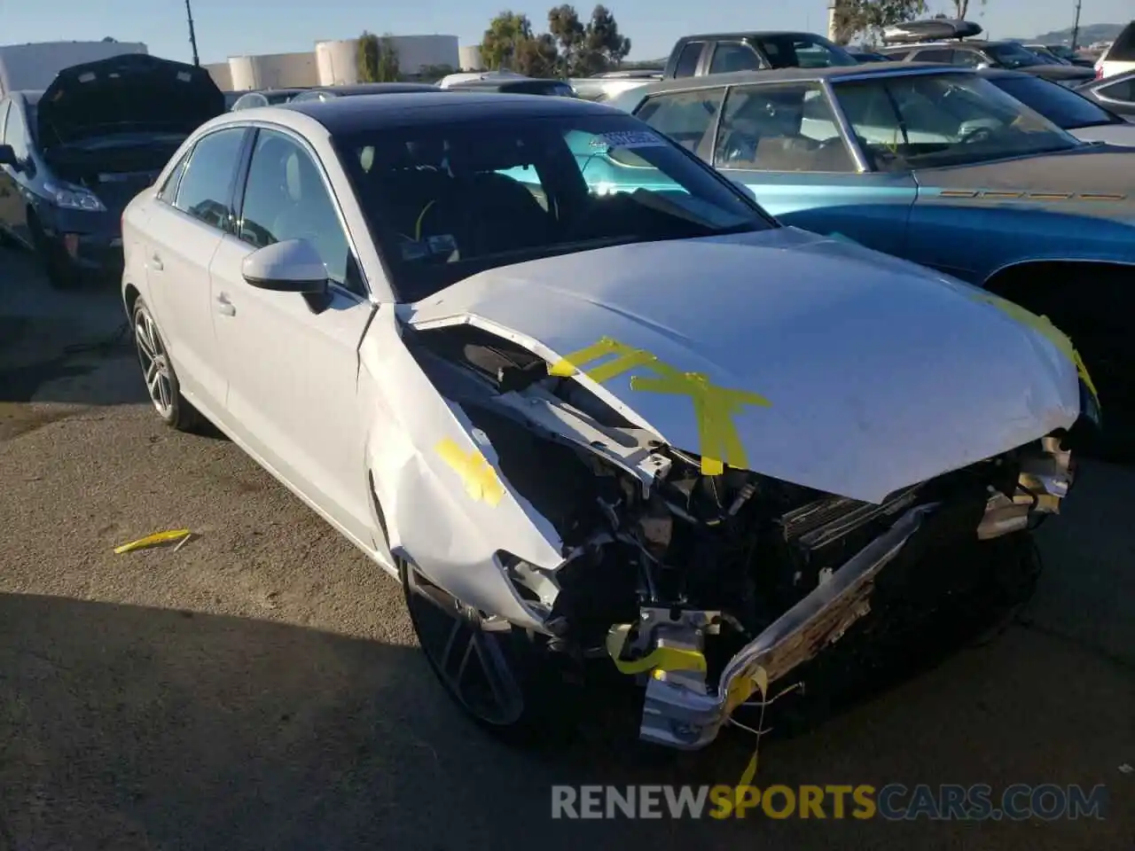 1 Photograph of a damaged car WAUBEGFF7KA106387 AUDI A3 2019