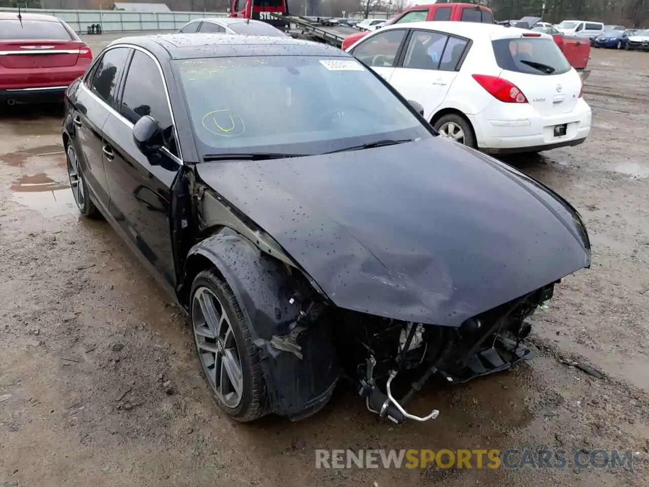 1 Photograph of a damaged car WAUBEGFF8K1020067 AUDI A3 2019