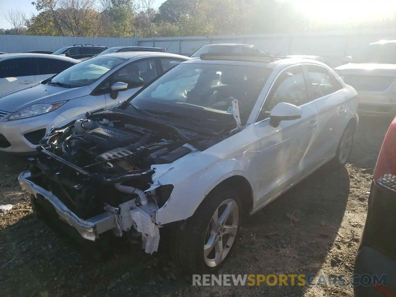 2 Photograph of a damaged car WAUBEGFF8KA086022 AUDI A3 2019