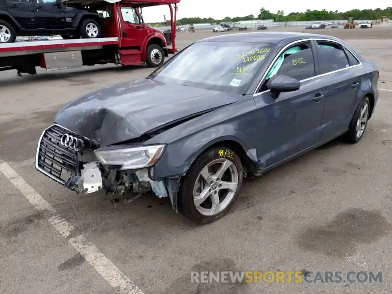 2 Photograph of a damaged car WAUBEGFFXKA100003 AUDI A3 2019