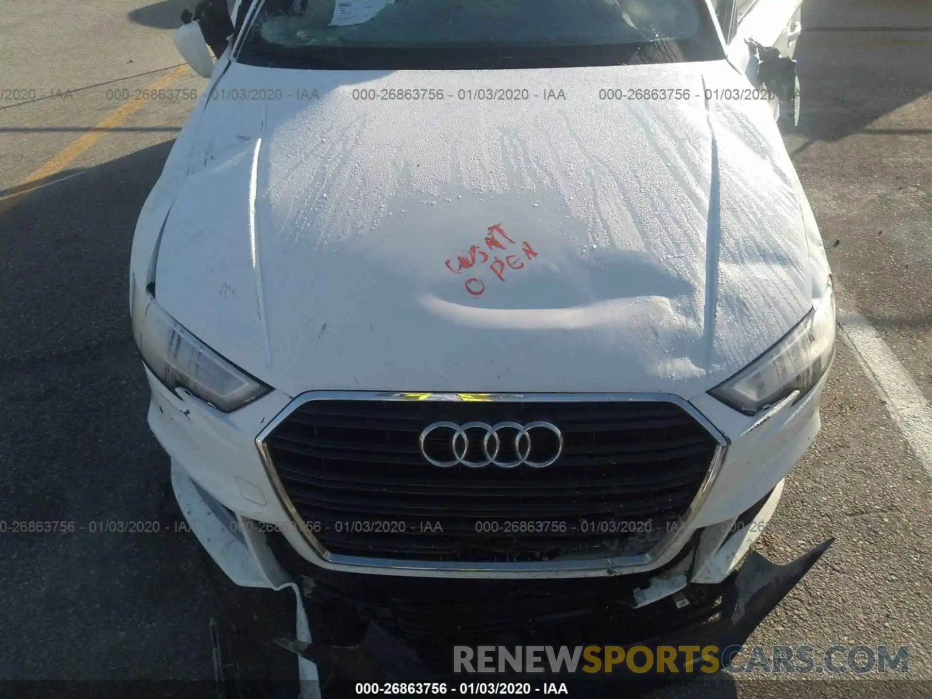 10 Photograph of a damaged car WAUGUGFF2K1012183 AUDI A3 2019