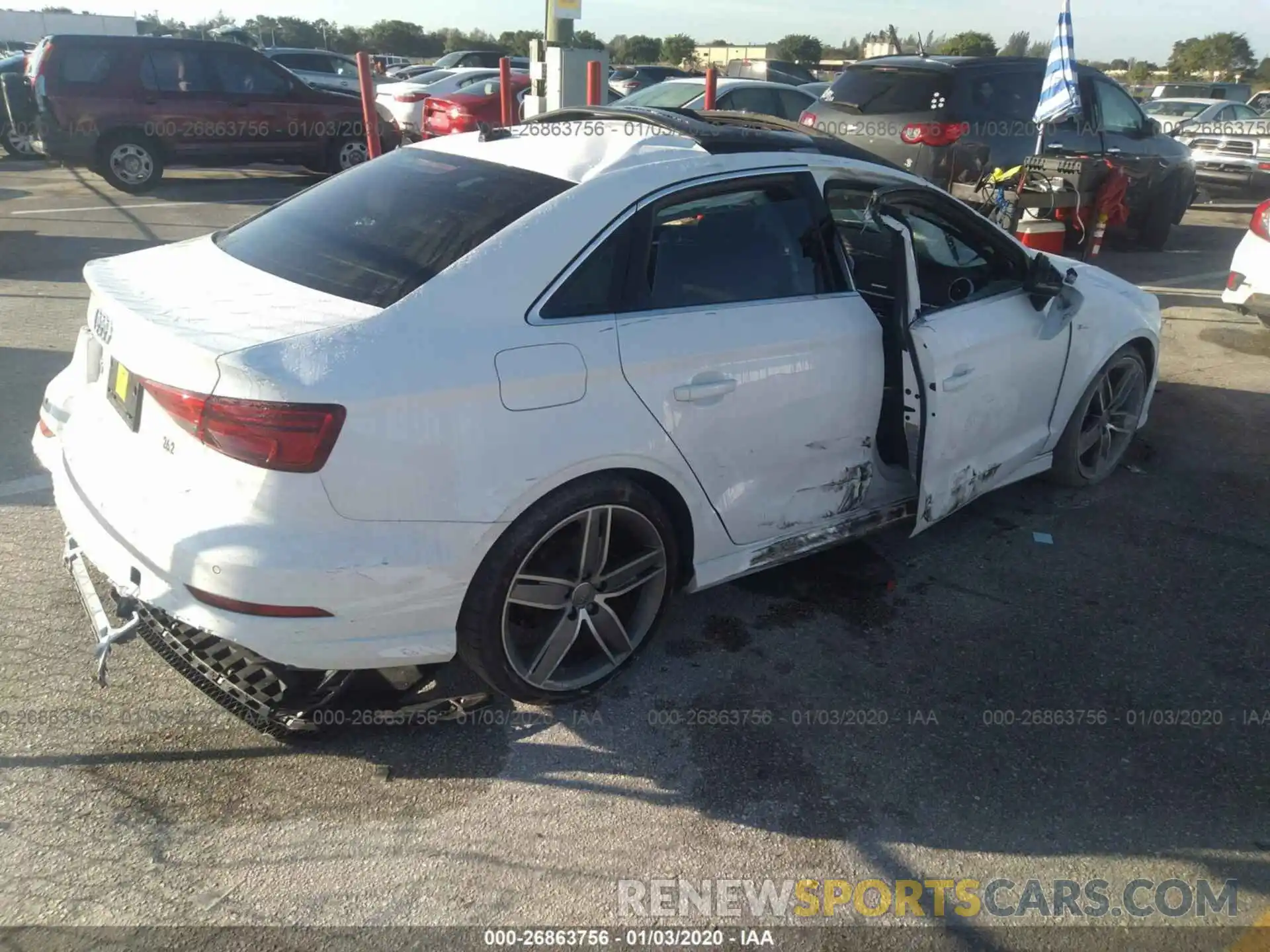 4 Photograph of a damaged car WAUGUGFF2K1012183 AUDI A3 2019