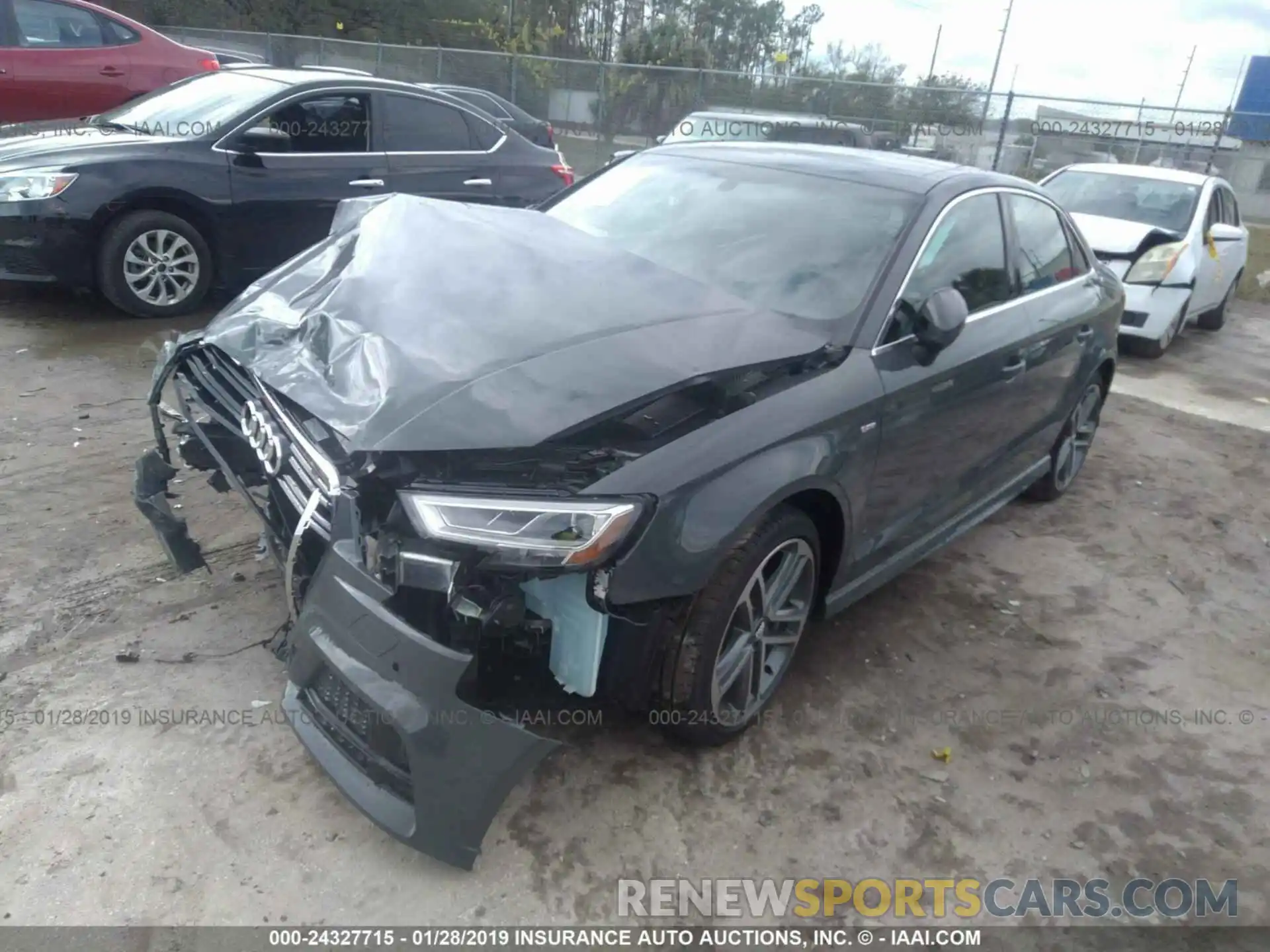 2 Photograph of a damaged car WAUGUGFF3K1011379 AUDI A3 2019