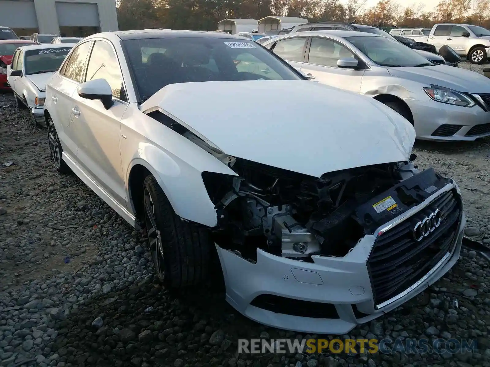 1 Photograph of a damaged car WAUGUGFF5K1011450 AUDI A3 2019