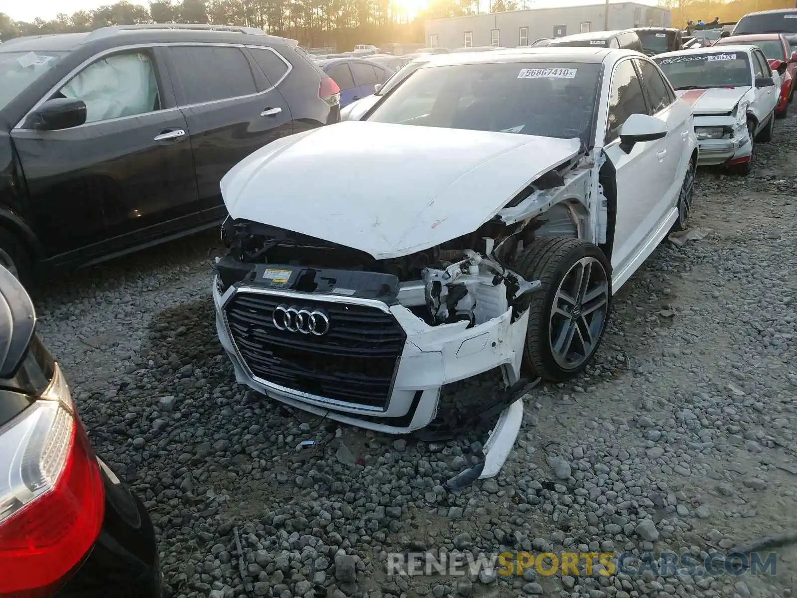 2 Photograph of a damaged car WAUGUGFF5K1011450 AUDI A3 2019