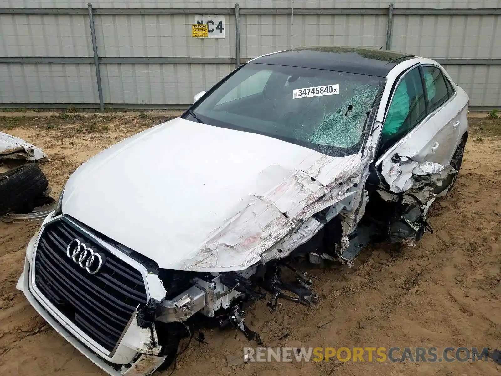 2 Photograph of a damaged car WAUGUGFF6K1010985 AUDI A3 2019