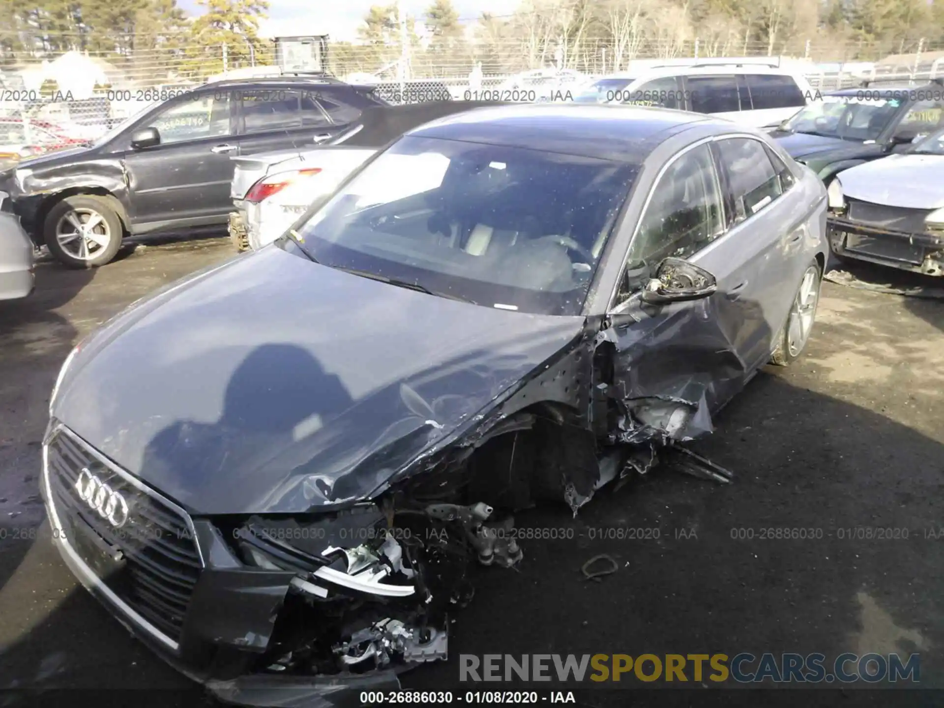 2 Photograph of a damaged car WAUGUGFFXK1011475 AUDI A3 2019