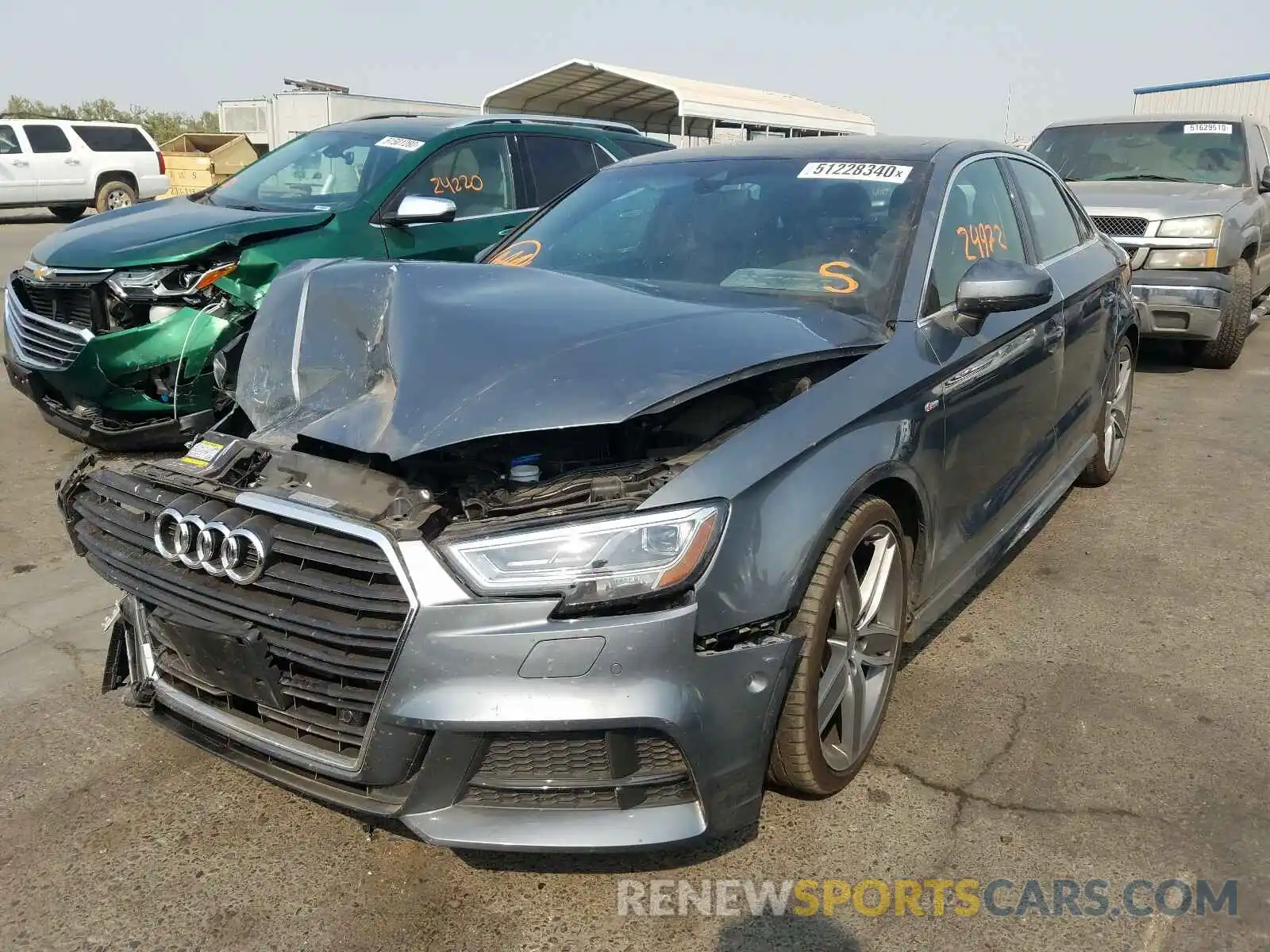 2 Photograph of a damaged car WAUHUGFF5K1024963 AUDI A3 2019