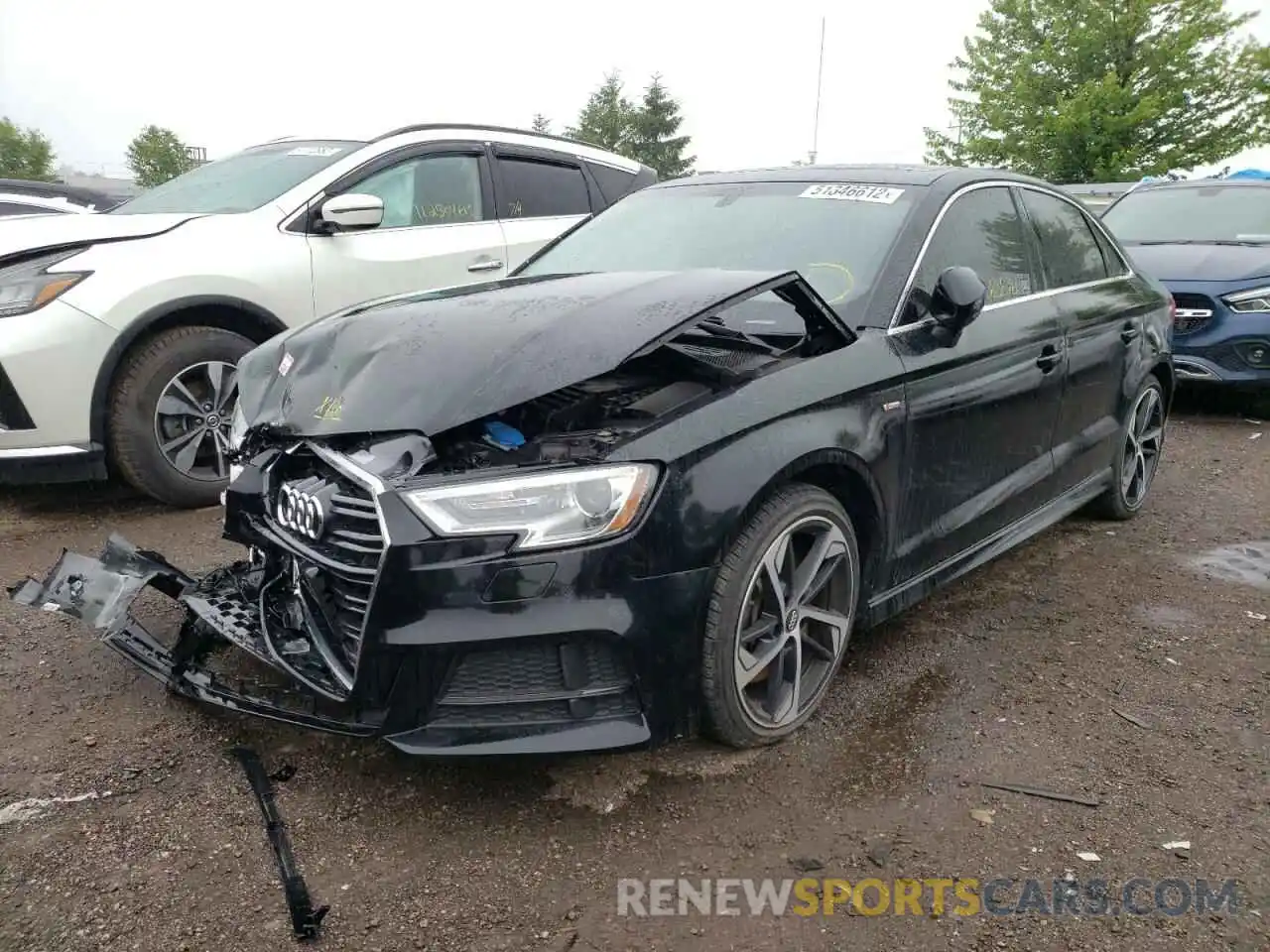 2 Photograph of a damaged car WAUJEGFF1K1021802 AUDI A3 2019