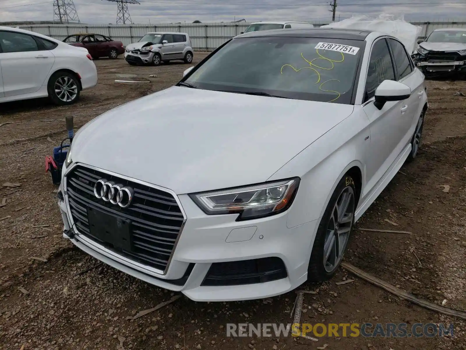 2 Photograph of a damaged car WAUJEGFF1KA106428 AUDI A3 2019