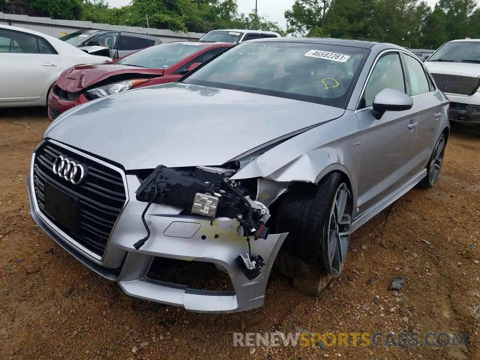 2 Photograph of a damaged car WAUJEGFF4K1025116 AUDI A3 2019