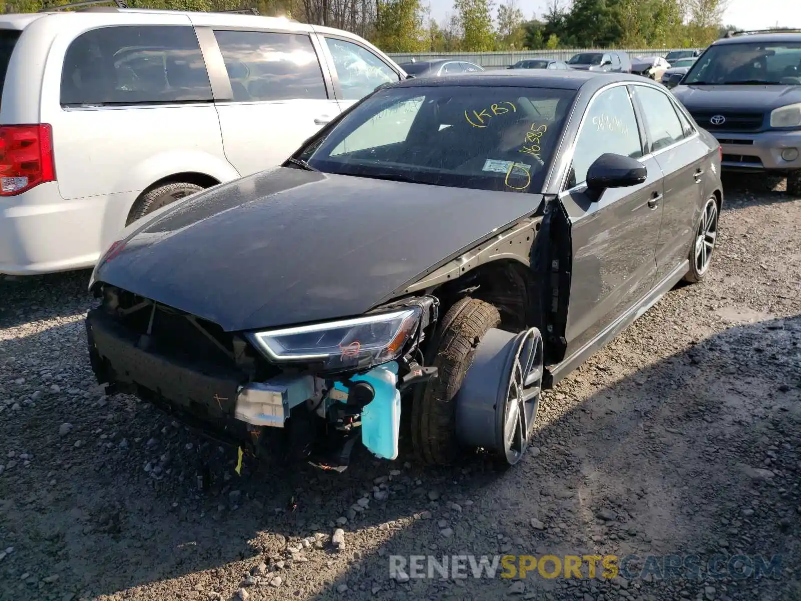 2 Photograph of a damaged car WAUJEGFF6K1016448 AUDI A3 2019