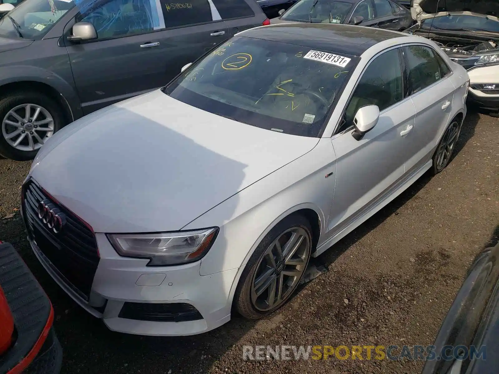 2 Photograph of a damaged car WAUJEGFF7K1017172 AUDI A3 2019