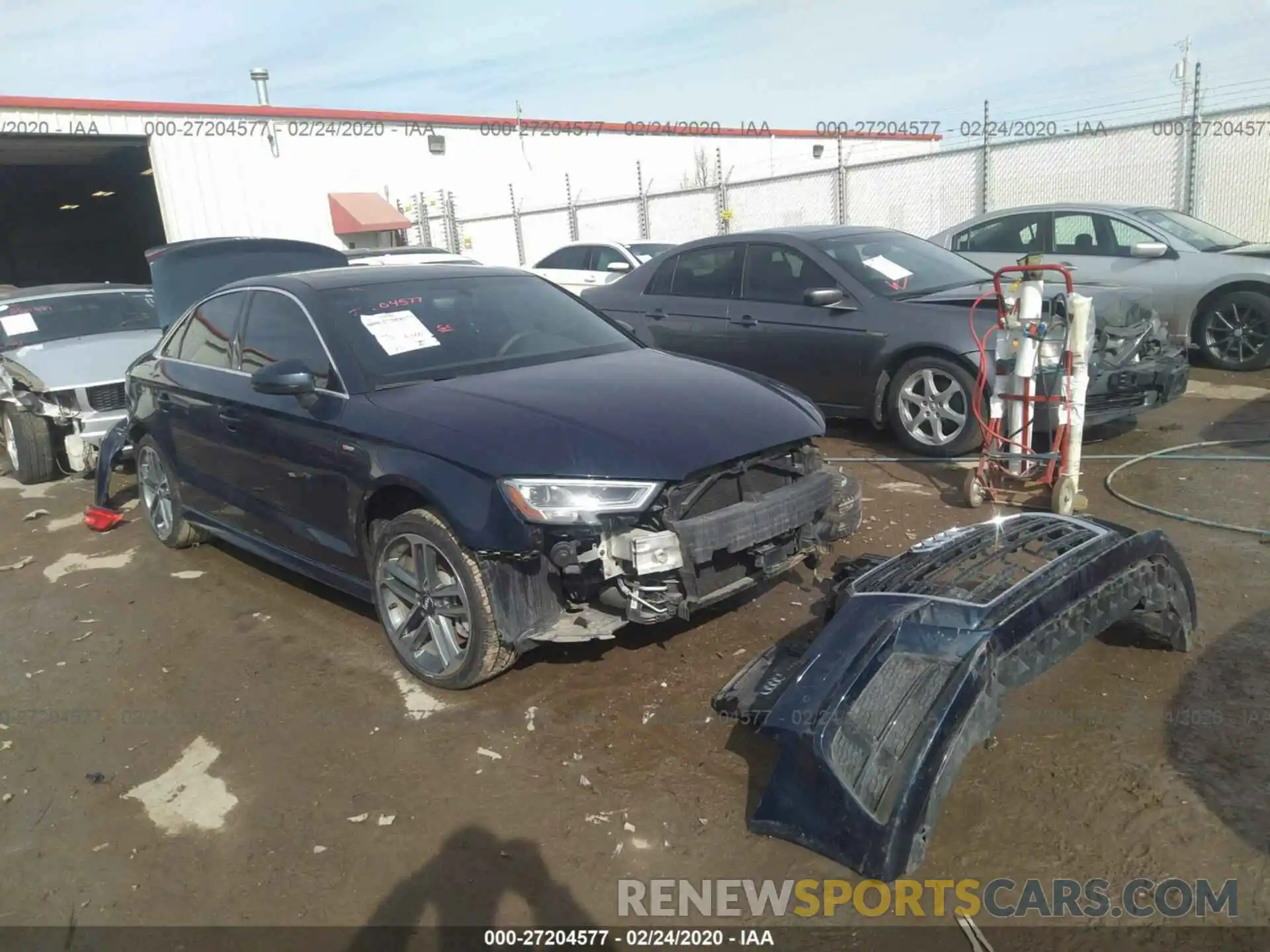 1 Photograph of a damaged car WAUJEGFF8KA096349 AUDI A3 2019