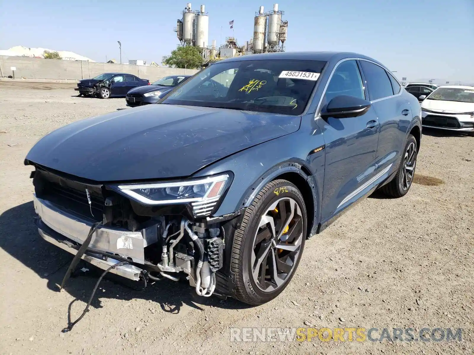 2 Photograph of a damaged car WA13ABGE4LB035733 AUDI A3 2020