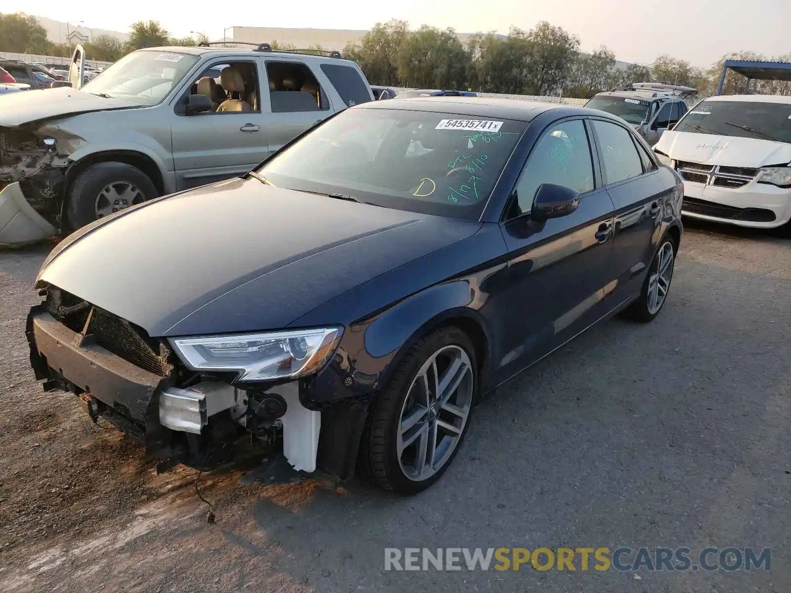 2 Photograph of a damaged car WAUAUGFF1LA102786 AUDI A3 2020