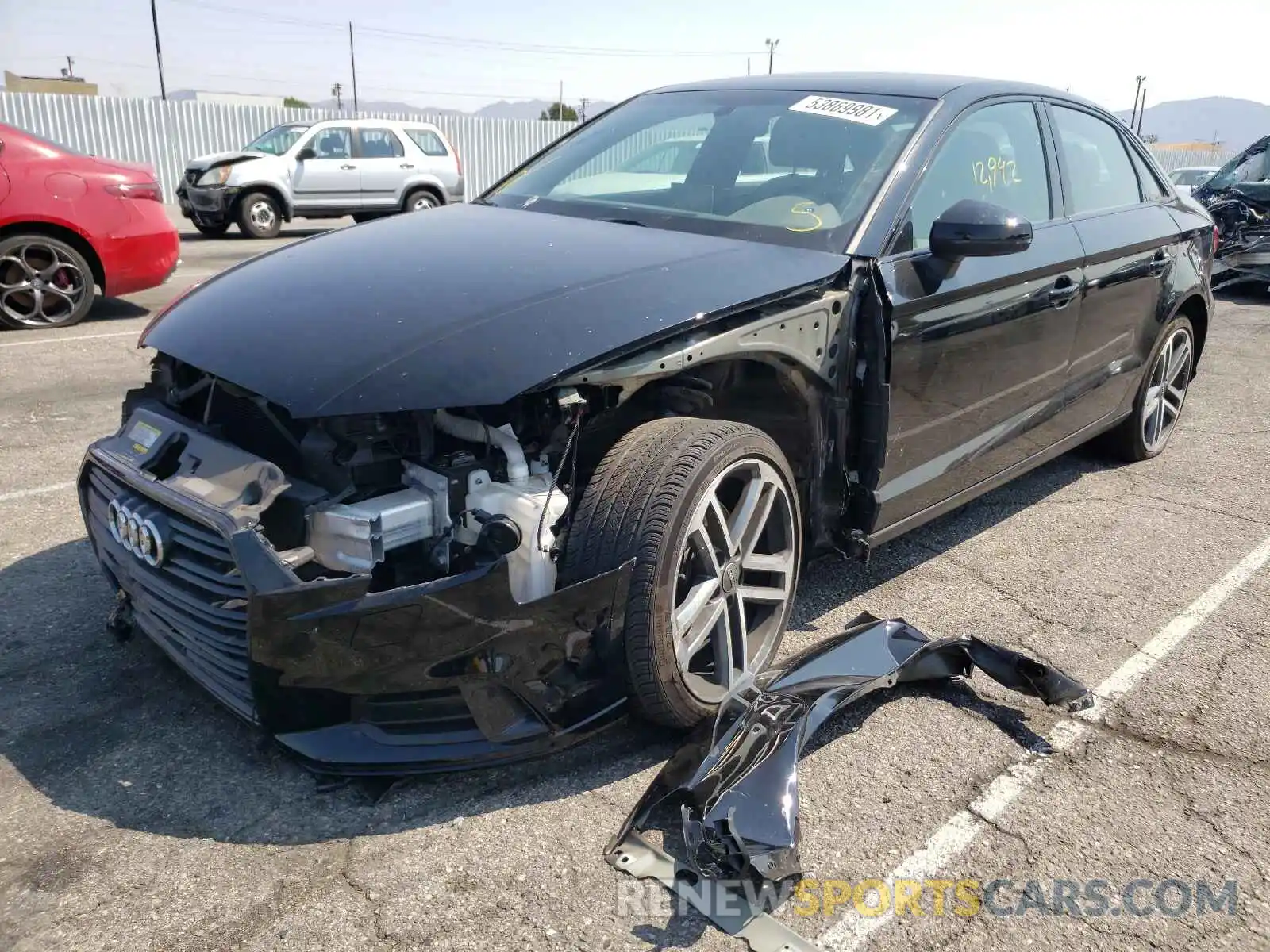 2 Photograph of a damaged car WAUAUGFF4LA097566 AUDI A3 2020