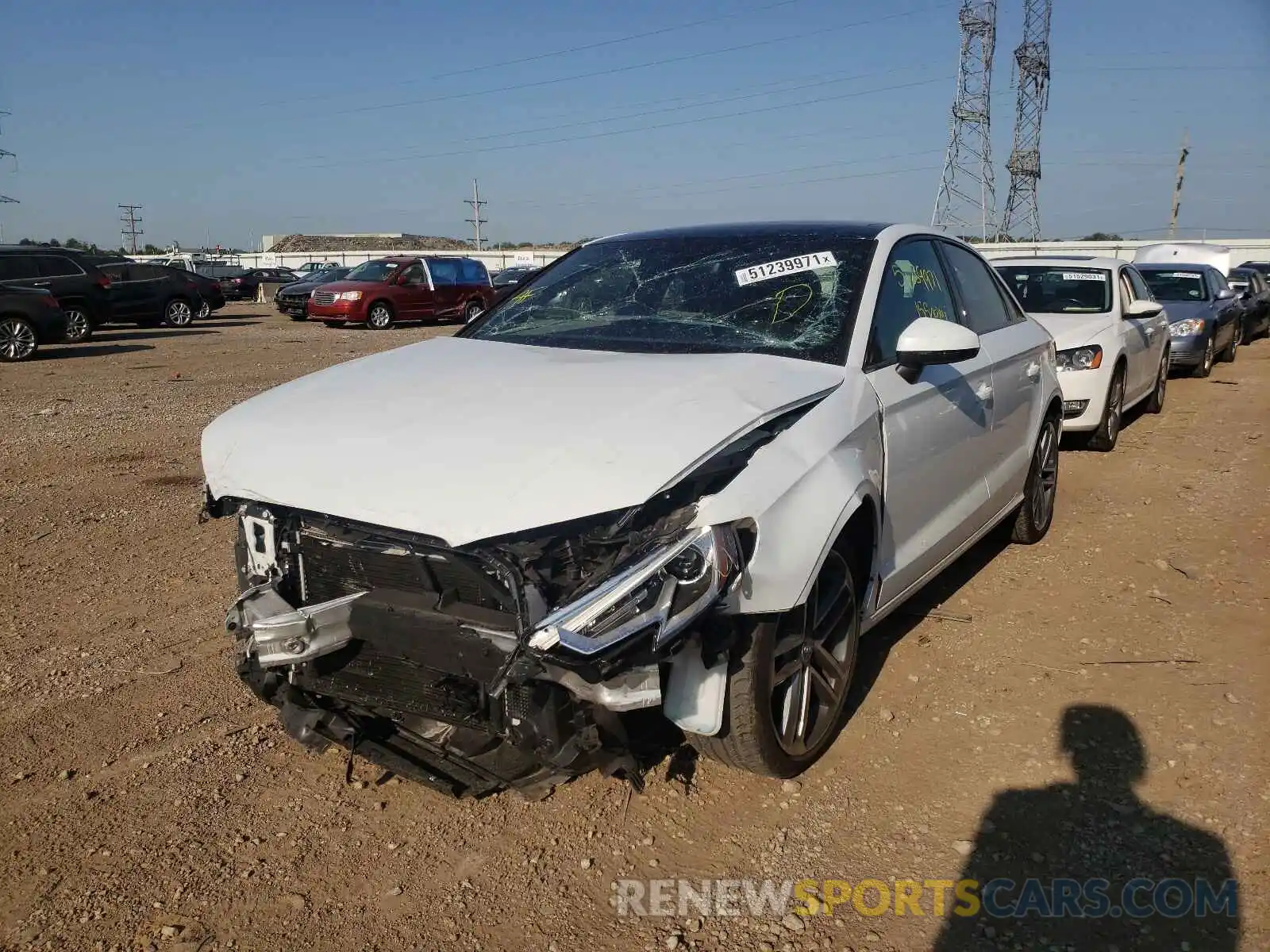 2 Photograph of a damaged car WAUAUGFF9LA006694 AUDI A3 2020