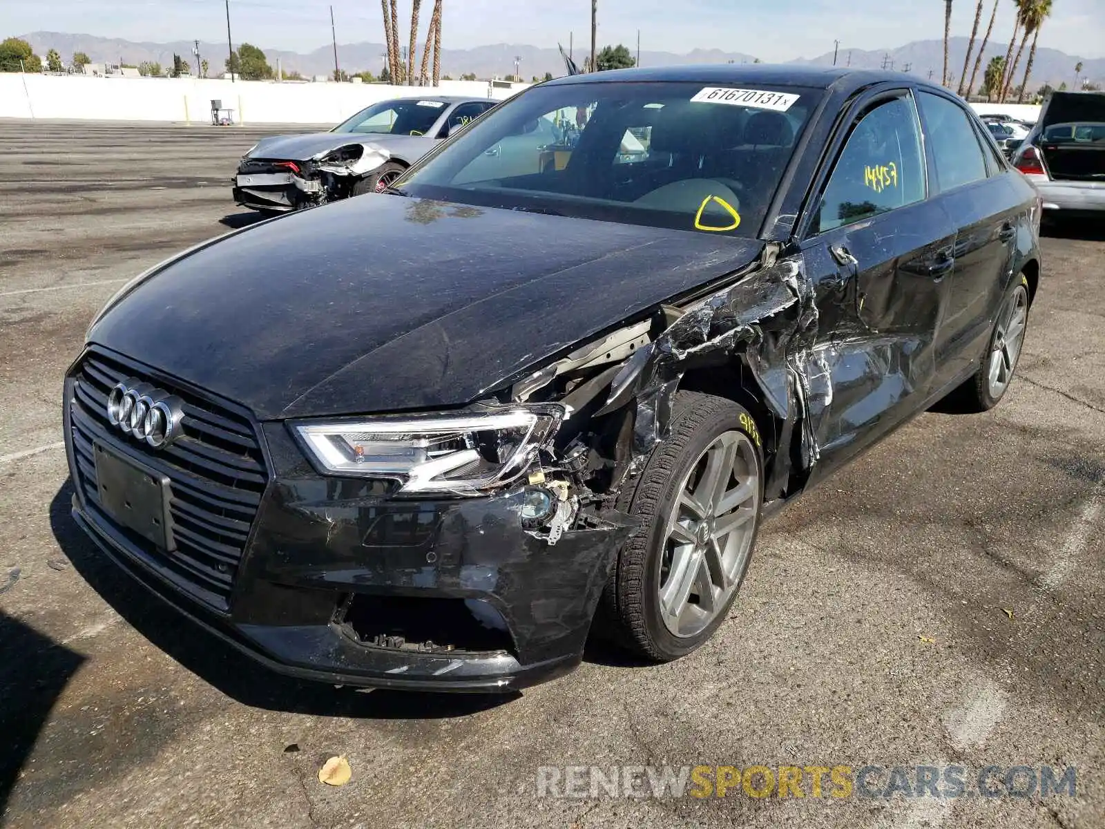 2 Photograph of a damaged car WAUAUGFFXLA001066 AUDI A3 2020