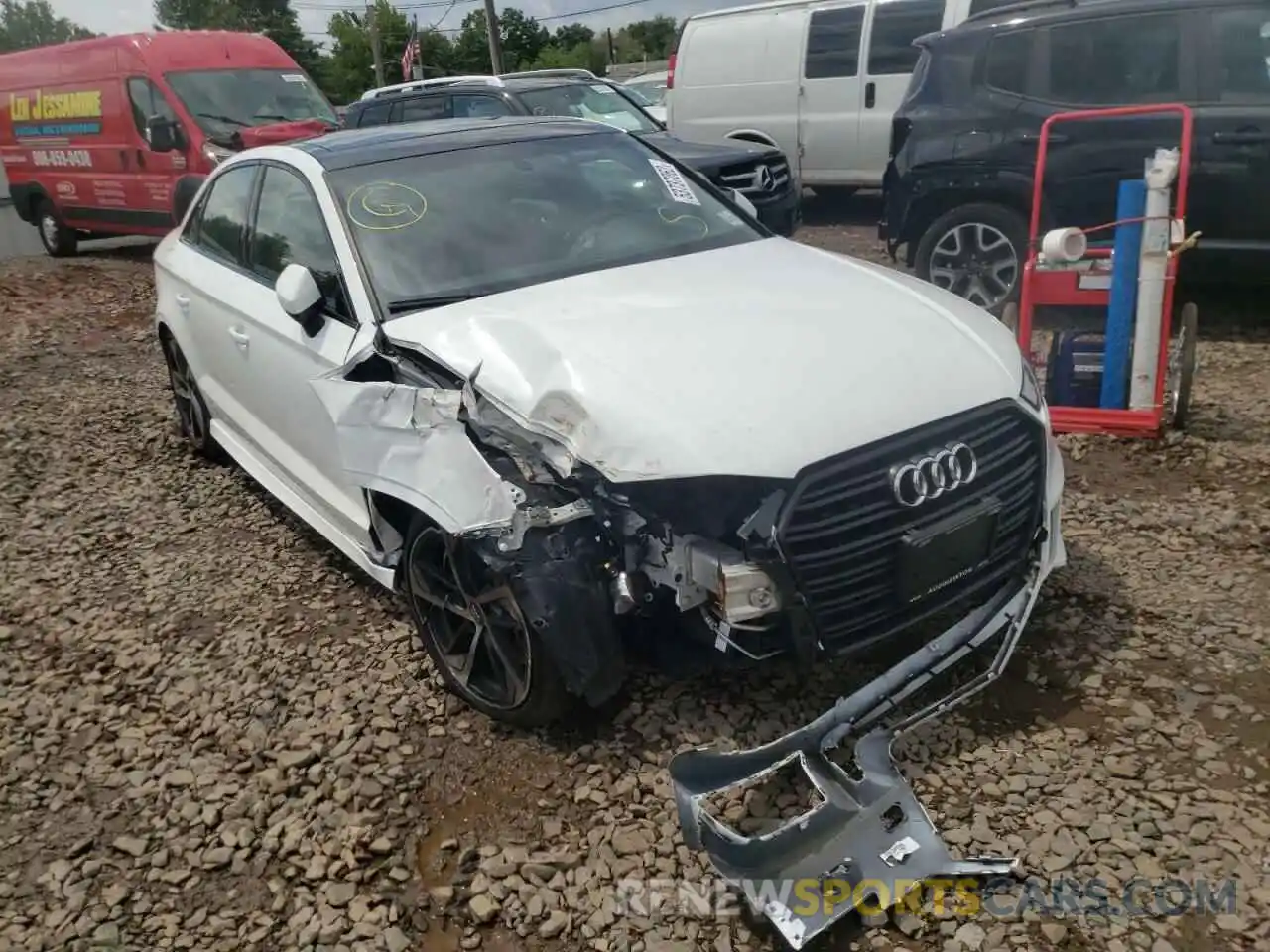 1 Фотография поврежденного автомобиля WAUBEGFF0LA096223 AUDI A3 2020