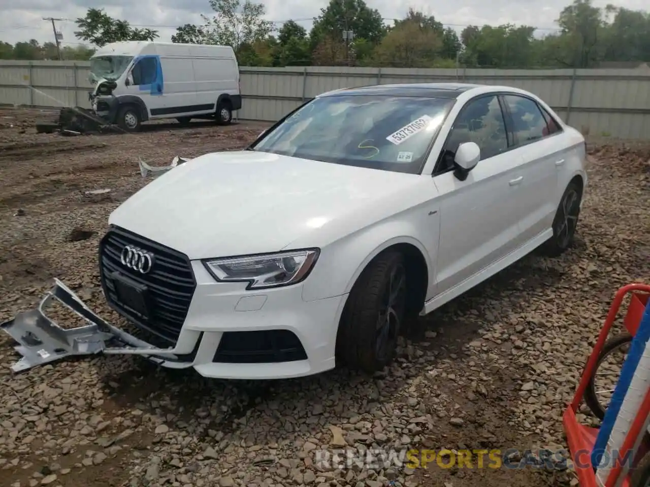 2 Фотография поврежденного автомобиля WAUBEGFF0LA096223 AUDI A3 2020