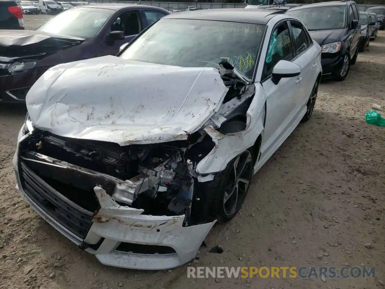 2 Photograph of a damaged car WAUBEGFF0LA105745 AUDI A3 2020