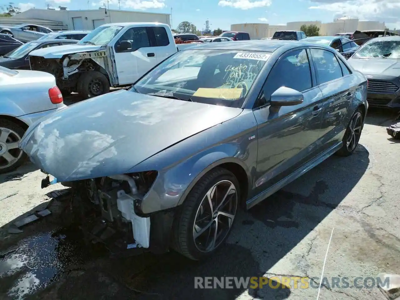 2 Photograph of a damaged car WAUBEGFF3LA073258 AUDI A3 2020