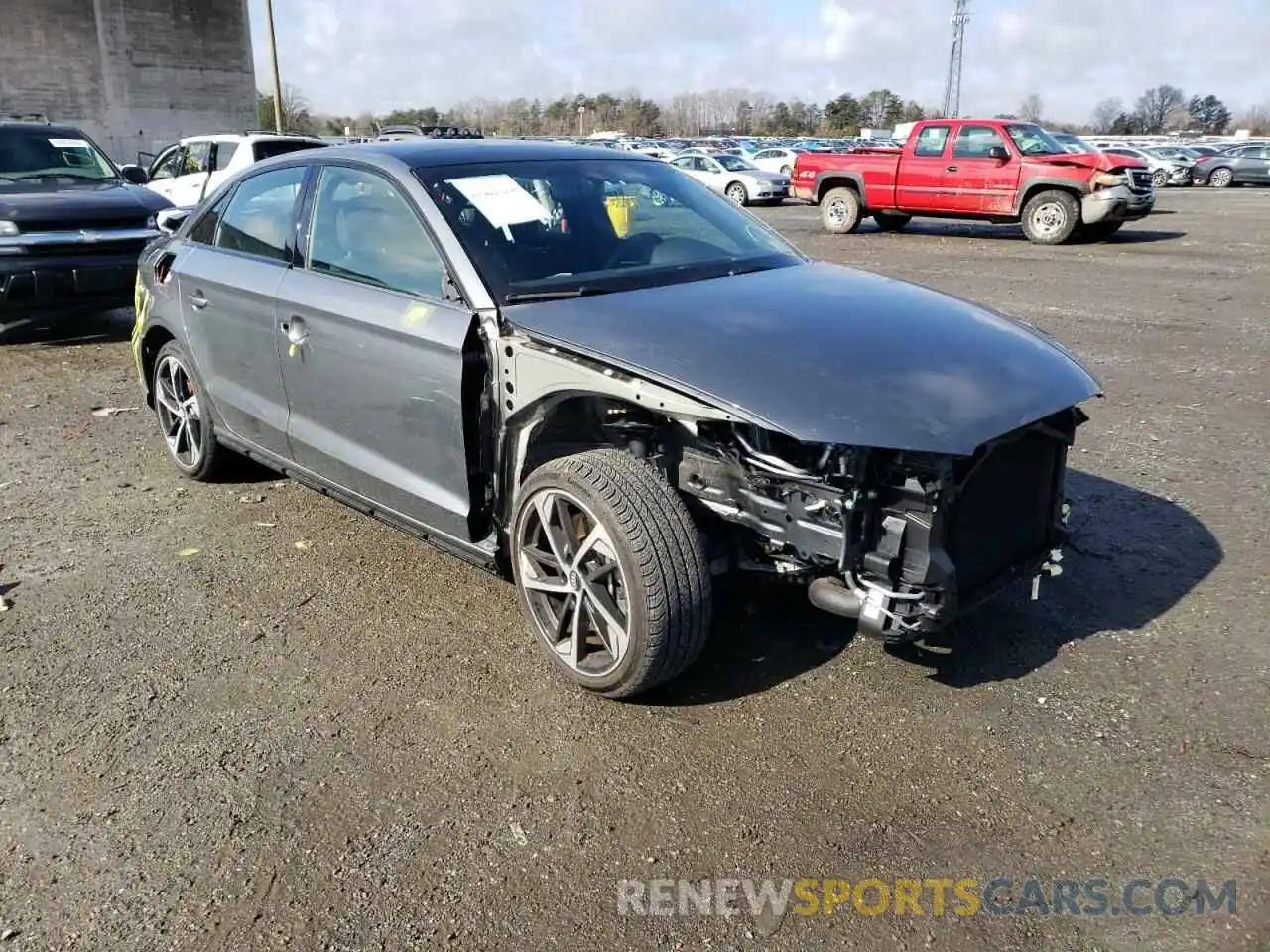 1 Photograph of a damaged car WAUBEGFF3LA102466 AUDI A3 2020