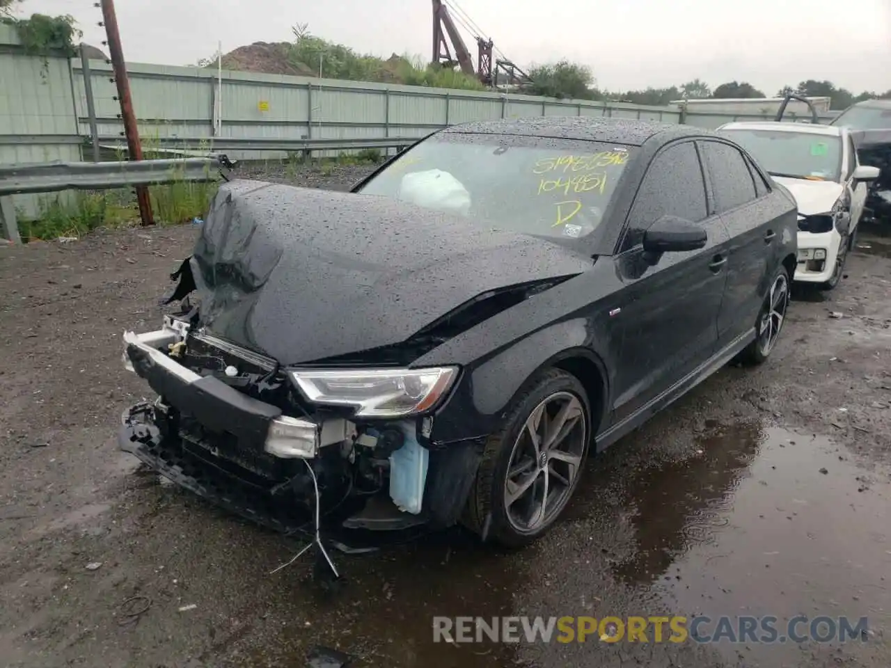 2 Photograph of a damaged car WAUBEGFF5LA104851 AUDI A3 2020