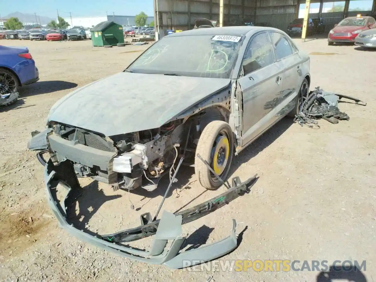 2 Photograph of a damaged car WAUBEGFF7LA054888 AUDI A3 2020