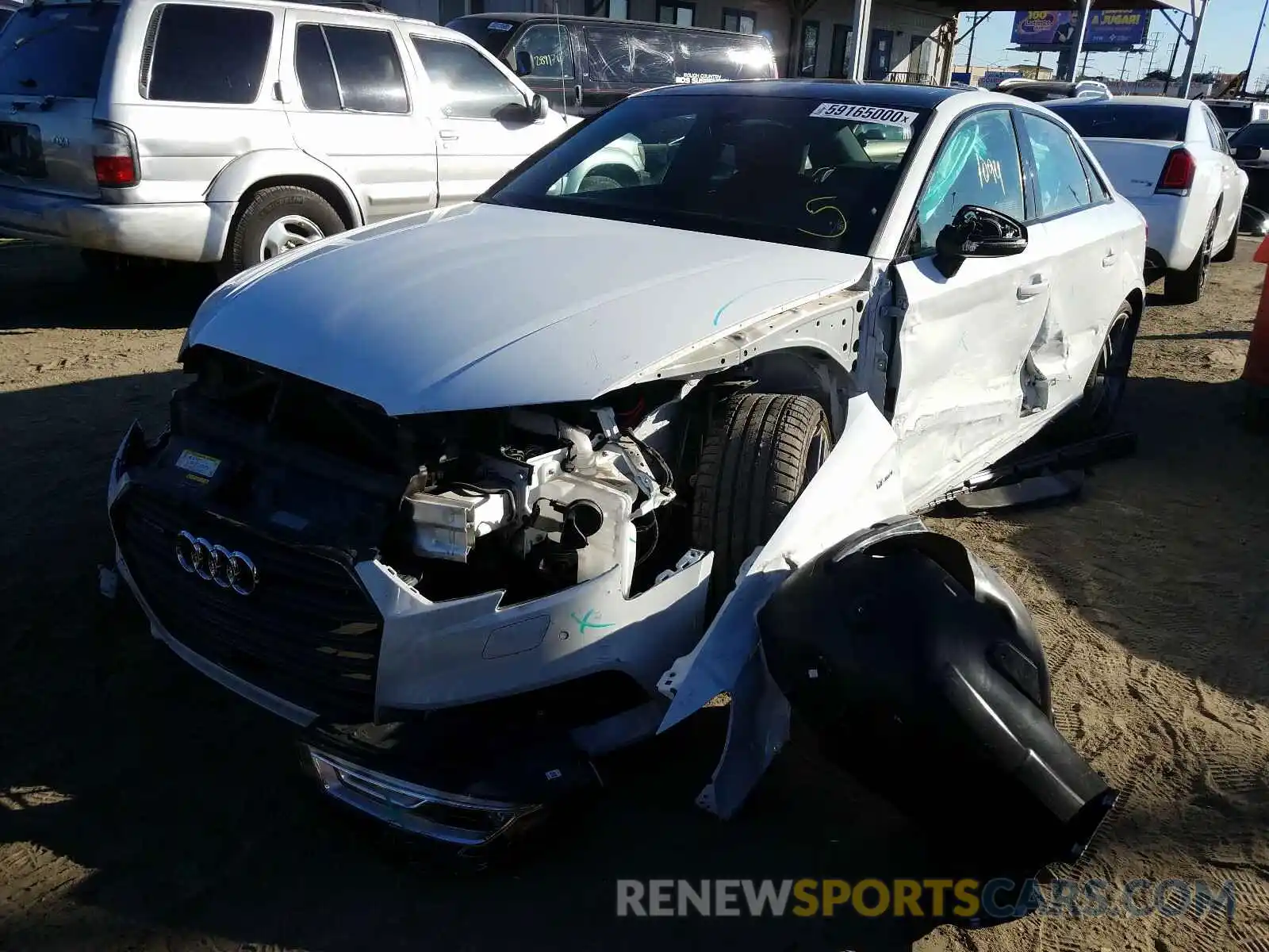 2 Photograph of a damaged car WAUJEGFF0LA038818 AUDI A3 2020