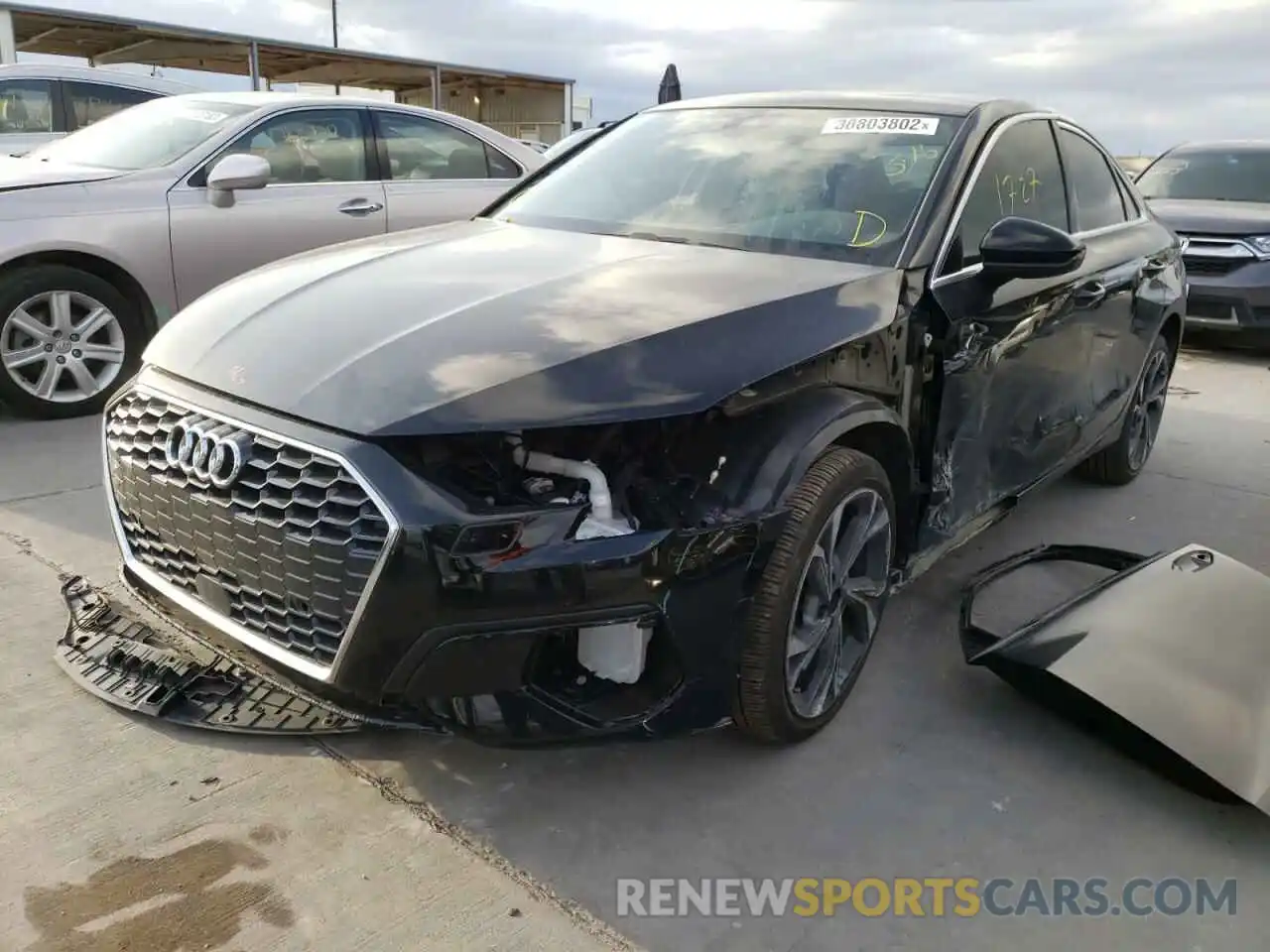 2 Photograph of a damaged car WAUAUDGY3NA010516 AUDI A3 2022