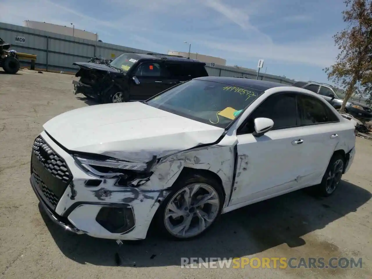 2 Photograph of a damaged car WAUBUDGY3NA019009 AUDI A3 2022