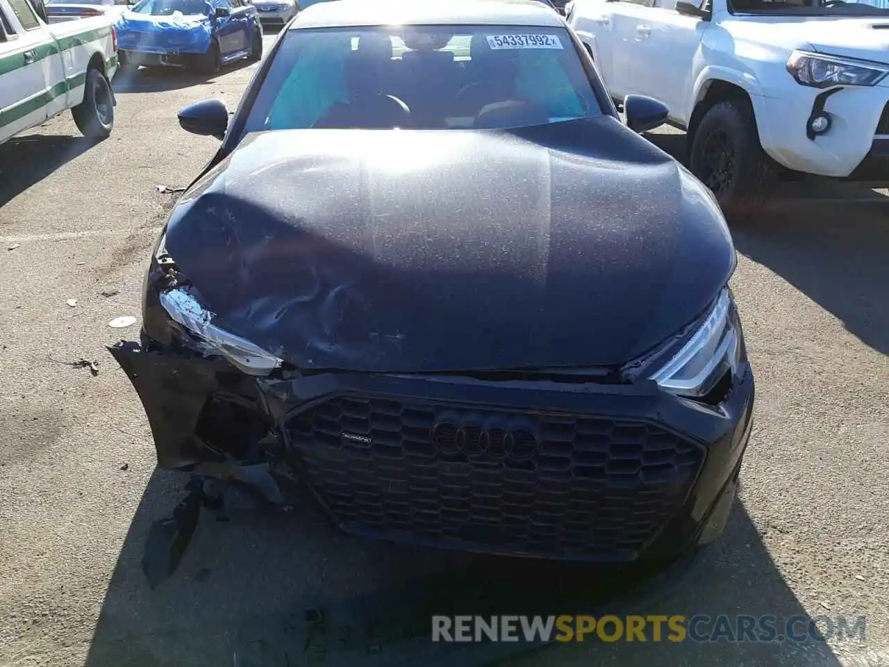 7 Photograph of a damaged car WAUHUDGY5NA030880 AUDI A3 2022