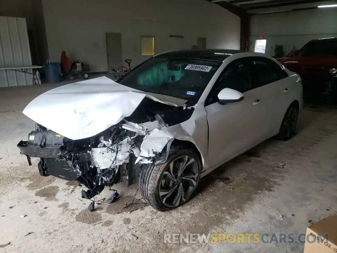 2 Photograph of a damaged car WAUHUDGY8NA018089 AUDI A3 2022