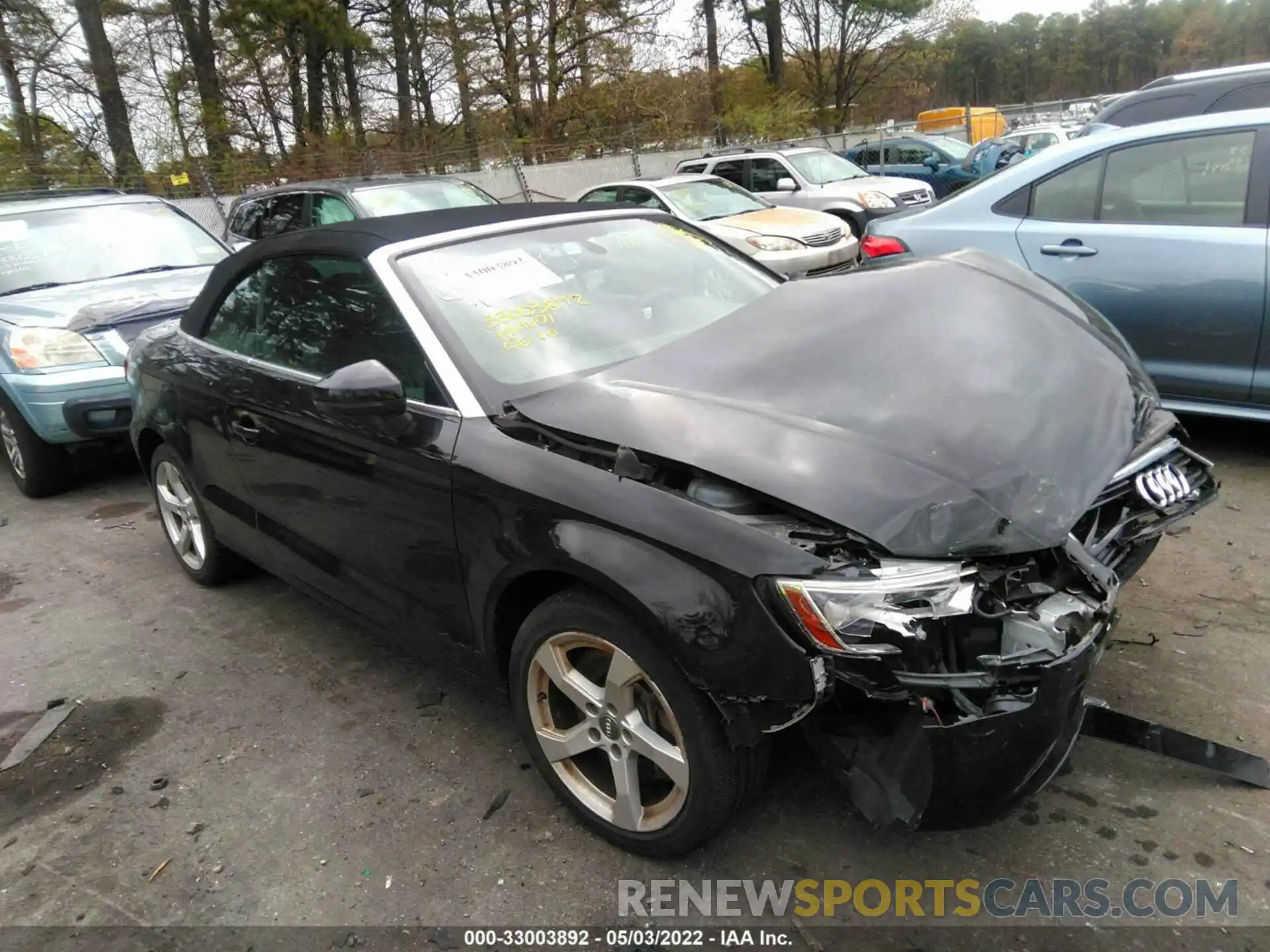 1 Photograph of a damaged car WAU7ELFF2K1032505 AUDI A3 CABRIOLET 2019