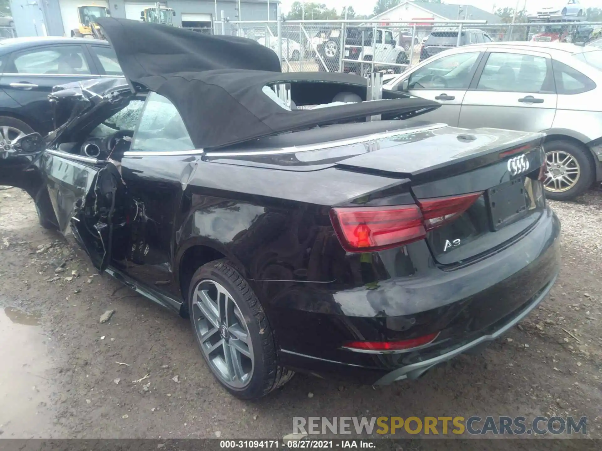 3 Photograph of a damaged car WAUYELFF1K1030507 AUDI A3 CABRIOLET 2019