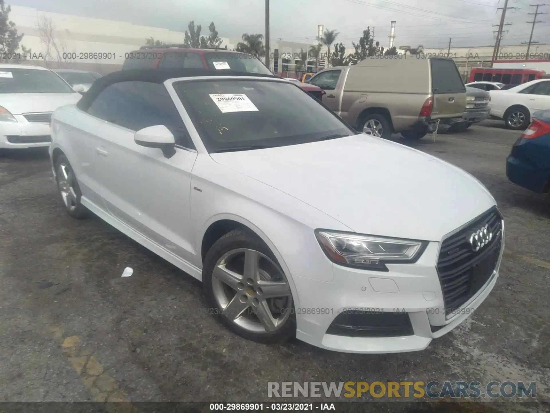 1 Photograph of a damaged car WAUYELFF5K1032342 AUDI A3 CABRIOLET 2019