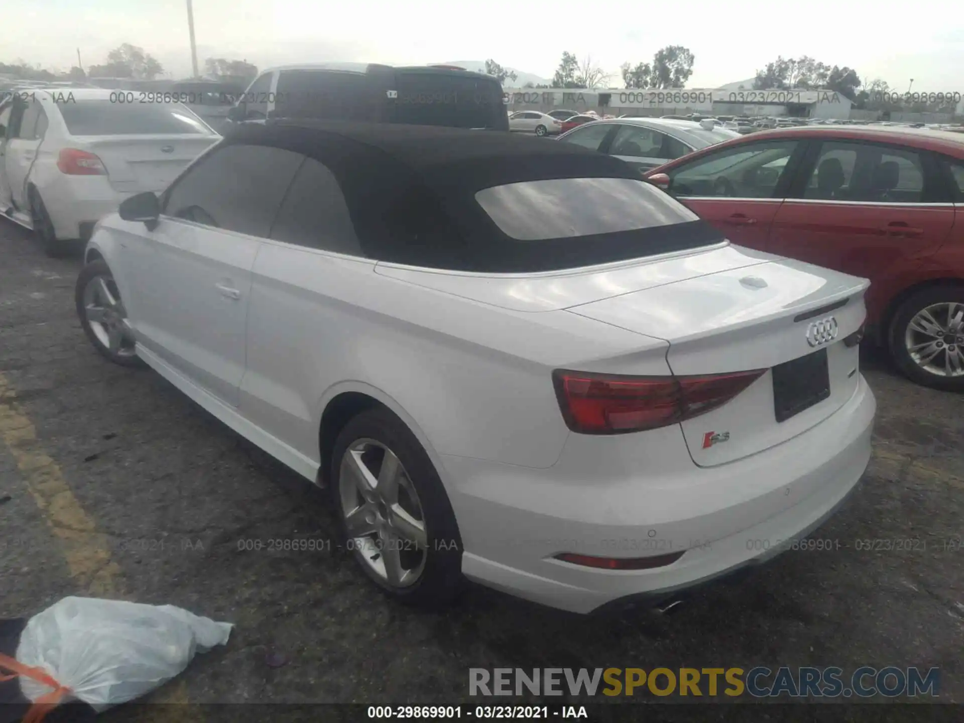 3 Photograph of a damaged car WAUYELFF5K1032342 AUDI A3 CABRIOLET 2019