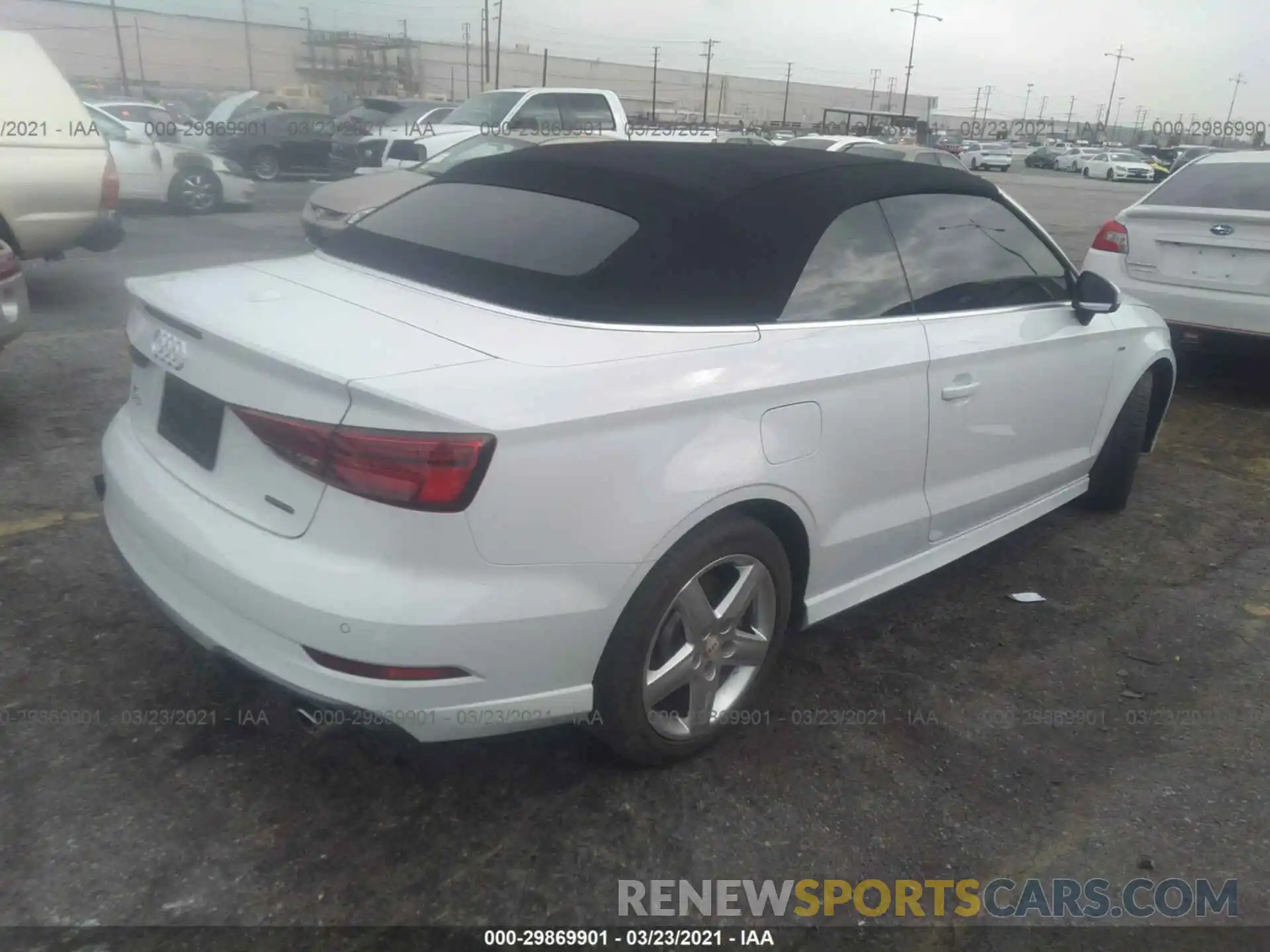 4 Фотография поврежденного автомобиля WAUYELFF5K1032342 AUDI A3 CABRIOLET 2019