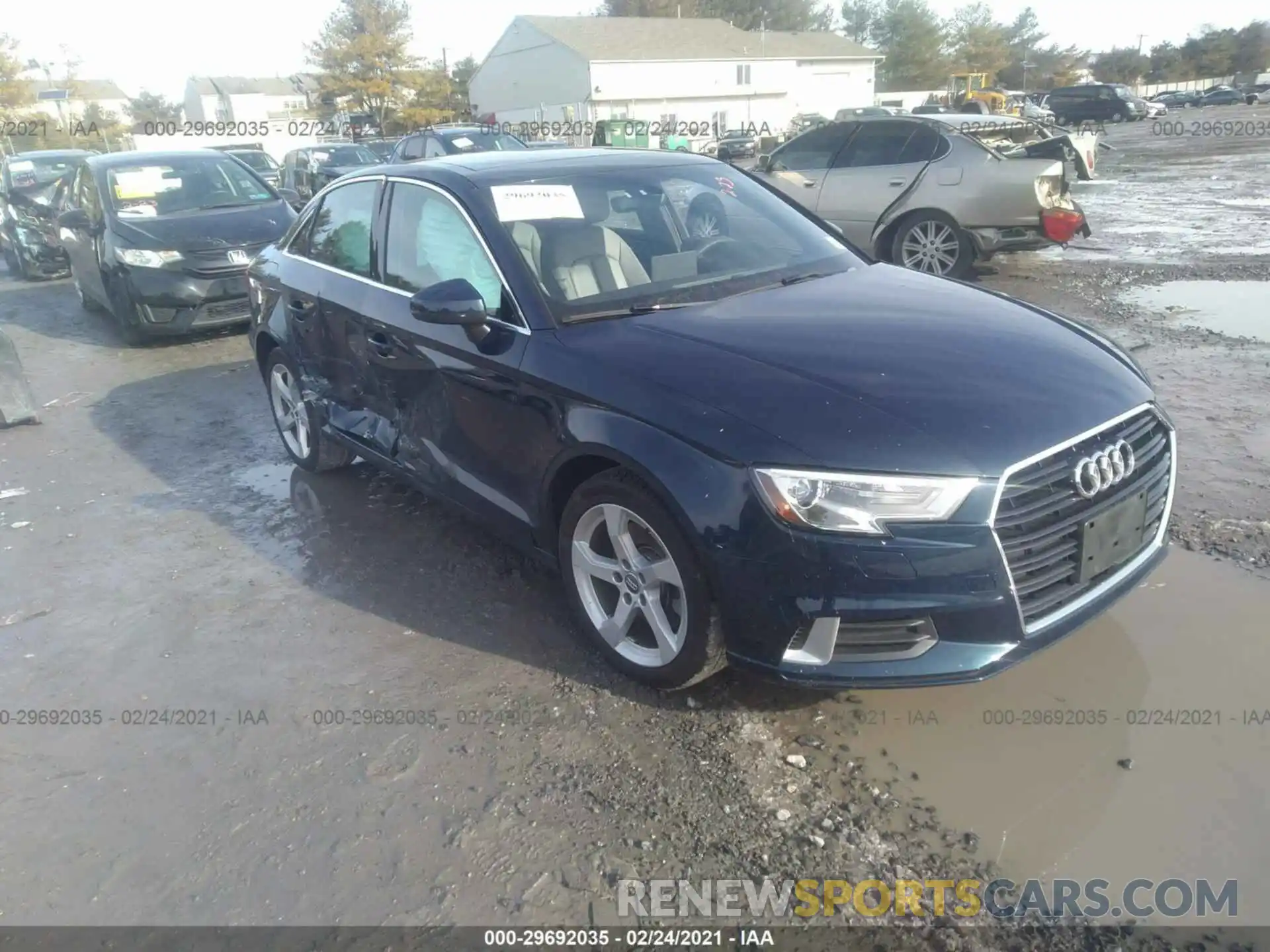 1 Photograph of a damaged car WAUAUGFF0K1010566 AUDI A3 SEDAN 2019